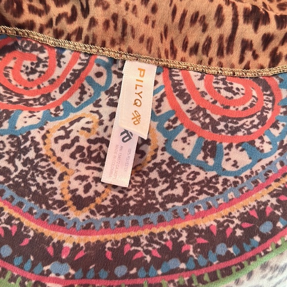 PILYQ *Raja* leopard print swim coverup tunic dress M/L - Picture 7 of 7